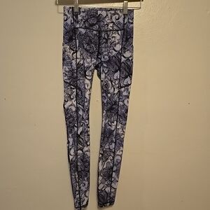 Lululemon Speed Up Tight 28" Blue Floral 2